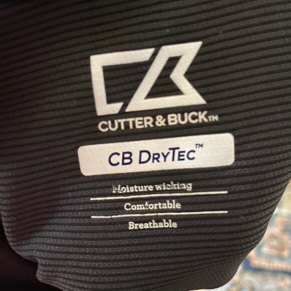 Cutter & Buck NFL New Orleans Saints Football Short Sleeved Polo Shirt Black - Picture 4 of 11